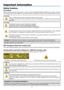 Page 3
i
Important Information
Safety Cautions
Precautions
Please  read  this  manual  carefully  before  using  your  NEC  NP3150/NP2150/NP1150/NP3151W  projector  and  keep 
the manual handy for future reference. Your serial number is located on the bottom of your projector. Record it here:
CAUTION
To turn off main power, be sure to remove the plug from power outlet.
The power outlet socket should be installed as near to the equipment as possible, and should be easily 
accessible.
CAUTION
TO PREVENT SHOCK,...