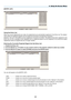 Page 91

6. Using On-Screen Menu
[ENTRY LIST]
Using the Entry List
When any source adjustments are made, the adjustments are automatically registered in the Entry List. The (adjust-
ment values of) registered signals can be loaded from the Entry List whenever necessary.
However, only up to 100 patterns can be registered in the Entry List. When 100 patterns have been registered in the  
Entry List, an error message is then displayed and no additional patterns can be registered. You should thus delete...