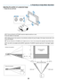 Page 3625
3. Projecting an Image (Basic Operation)
Adjusting the position of a projected image
•	Rotate the lens shift dial.
Desktop front projection 
Ceiling front projection  Ve
rtical shift
Vertical shift
Max. 0.5V
Max.  
0.5V  1V  0.5V
0.1H  0.1H 
1H 
Width of projected image 
Shift to left  Shift to right 
1VNormal projection
Position
	 	 NOTE:	The	lens	shift	dial	for	LEFT-RIGHT	cannot	be	rotated	one-half	turn	or	more.
Do not over rotate it or it may break. 
NOTE: Shifting the lens to the maximum in two...