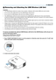 Page 174
0
9. Appendix
 Removing and Attaching the USB Wireless LAN Unit
Important
• The USB Wireless LAN Unit consists of two modules: a Wireless LAN module (USB) and a joint module.
• Do not insert other USB devices into the USB Wireless LAN unit port.
• Do not insert the USB Wireless LAN unit into the USB port (Type A).
• The USB Wireless LAN Unit must be inserted into the USB Wireless LAN Unit port in the correct direction.
 It  cannot  be  inserted  in  the  reverse  direction.  If  the  USB...