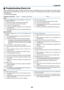 Page 7264
No image is displayed from your PC or video equipment to the
projector.Still no image even though you connect the projector to the PC
first, then start the PC.
Enabling your notebook PC ’s signal output to the projector.
• A combination of function keys will enable/disable the ex-
ternal display. Usually, the combination of the  “Fn ” key along
with one of the 12 function keys turns the external display on or off.
No image (blue or black background, no display).
Still no image even though you press...