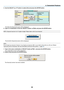 Page 40
32
4. Convenient Features
5. Use the SELECT  or  button to select [On] and press the ENTER button.
The [Security Keyword] screen will be displayed.
6. Type in a combination of the four SELECT buttons   and press the ENTER button.
NOTE: A keyword must be 4 to 10  digits in length. Please make a note of\
 your keyword.
The [Confirm Keyword] screen will be displayed.
NOTE:Do not forget your keyword. However, if you forget your keyword, NEC or your dealer will provide you with your Release
Code upon...