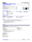 Page 1
NEC Corporation of America 
                     Visual Systems Division 
VT490/590/595 Installation Guide 
Ceiling Mounted and Desktop                         Rev 1.1 
www.necvisualsystems.com                                                                                        VT490/590/595        Page 1 of 6 
 
Contents 
Product Description, Lens Specs, Notes and Formulas   Pg 1 
Diagrams & Distance Charts           Pg 2 
Cabinet Dimensions             Pg 3-4 
Ceiling Mount Dimensions           Pg 5...