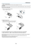 Page 62
54
6. Maintenance
6. Connect the supplied power cable, turn on the Main Power switch and turn\
 on the projector.7. Finally, select the menu 
→ [Reset] → [Clear Lamp Hours] to reset the lamp usage hours.
NOTE: When the lamp exceeds 2100* hours (up to 3100* hours in Eco mode)\
 of service, the projector cannot turn on and themenu is not displayed.If this happens, press the HELP button on the remote control for ten sec\
onds to reset the lamp clock back to zero.
When the lamp time clock is reset to zero,...