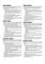 Page 2LIMITED WARRANTYExcept as specified below, the warranty that may be provided by the
dealer covers all defects in material or workmanship in this product.
The following are not covered by the warranty:
1. Any product on which the serial number has been defaced, mod-
ified or removed.
2. Damage, deterioration or malfunction resulting from;
a. Accident, misuse, abuse, neglect, fire, water, dust, smoke, light-
ning or other acts of nature, unauthorized product modification,
or failure to follow instructions...