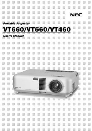 Page 1Portable Projector
VT660/VT560/VT460
User’s Manual 