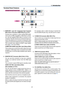 Page 147
1. Introduction
AUDIO OUT AUDIO
S-VIDEO INCOMPUTER 2 IN
VIDEO INCOMPUTER 1 IN
MONITOR  OUTPC CONTROLL/MONOR
AUDIOL/MONOR
AUDIO
AUDIO
S-VIDEO INVIDEO INCOMPUTER IN
MONITOR  OUTPC CONTROLL/MONORAUDIO
41
325
41
325
Terminal Panel Features
1. COMPUTER 1 and 2 IN / Component Input Connector
(Mini D-Sub 15 Pin) (One COMPUTER port on VT47)
Connect your computer or other analog RGB equip-
ment such as IBM compatible or Macintosh comput-
ers. Use the supplied RGB cable to connect to your
computer. This also...