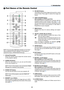 Page 158
1. Introduction
 Part Names of the Remote Control
NOTE: If you are using a Macintosh computer, you can click
either the MOUSE R-CLICK or MOUSE L-CLICK button to
activate the mouse. (VT676/VT670/VT470 only)
1. Infrared Transmitter
Direct the remote control toward the remote sensor
on the projector cabinet.
2. POWER ON Button
When the main power is on, you can use this button
to turn your projector on.
NOTE: To turn on the projector, press and hold the POWER
ON button for a minimum of two seconds.
3....