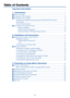 Page 6v
Table of Contents
Important Information...........................................................................i
1. Introduction......................................................................................1
 Whats in the Box? ........................................................................................................ 1
 Introduction to the Projector ......................................................................................... 2
 Part Names of the Projector...