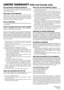 Page 81NEC SOLUTIONS’ PROJECTOR PRODUCTSNEC Solutions (America), Inc. (hereafter NEC Solutions) warrants
this product to be free from defects in material and workmanship
under the following terms.
HOW LONG IS THE WARRANTYNEC Solutions’ VT676, VT670, VT575, VT470 and VT47
projectors are covered by a two (2) year limited parts and labor
warranty from the date of the first customer purchase. The lamp
when used under normal operationg conditions is warranted for
500 hours or 90 days, whichever comes first.
WHO IS...