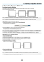 Page 31
23
 Correcting Keystone Distortion
Correcting Keystone Distortion
If the screen is tilted vertically, keystone distortion becomes large. Proceed with the following
steps to correct keystone distortion
NOTE: The Keystone correction can cause an image to be slightly blurred because the correction is made electronically.
NOTE: The Keystone correction range can be made narrower, depending on a signal or its aspect ratio selection.
Adjusting with buttons on the cabinet
1. Press the SELECT  or  button with...