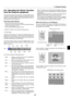 Page 355-2
When the tool bar is not displayed:
Press the FOLDER LIST button or the SLIDE LIST button on
the remote control to display folders or slides from a PC card in
the projectors PC Card slot.
Folder
02 : 0001 / 0008Folder Folder Folder
Folder
Multi cursor (blue marks)
Current folder number
Current slide
numberNumber of all slides in
folder
SlideSlide Slide Slide
Slide
SlideSlideSlide
02 : 0004 / 0008
Slide(Table) cursor (green marks)
Folder
Use the SLIDE +/- button to advance to the next folder or re-...