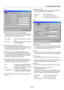 Page 526-15
[Page 1]
Setting Lamp Mode to Normal or Eco [Lamp Mode]:
This feature enables you to select two brightness mode of the
lamp: Normal and Eco modes. The lamp life can be extended
up to 3000 hours by using the Eco mode.
Normal  Mode ........... This is the default setting (100% Bright-
ness).
Eco Mode ................ Select this mode to increase the lamp
life (80% Brightness).
Selecting Projector Orientation [Orientation]:
This reorients your image for your type of projection. The op-
tions are:...