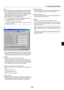 Page 576-20
Key1-4:
Enter encryption key when selecting [64bit] or [128bit] in [WEP].
Up to 5 characters can be set in 64 bit and up to 13 charac-
ters in 128 bit. Press the “HEX” button in the Software key-
board to change to “ASCII” to set the key in ASCII digit. You
can toggle this button between “ASCII” and “HEX”.
When setting the key in hexadecimal digit:
*The “0x (numberal and alphabet respectively) appears
automatically right in front of your key code.
*Hexadecimal uses 0 to 9 and A to F.
*Up to 10...