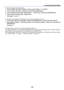 Page 119112
To select a wireless LAN access point:
1. On the Profile tab, select Profiles and then select Profile 1 or Profile 2.
2. On the Profile tab, select Advanced” and press the ENTER button.
3. On the Advanced menu, select Network Type 
→ Site Survey and press the ENTER button.
4. Select Mode and then select Infrastructure.
See pages 113 and 114.
To receive error messages or information on the remaining lamp life via e-mail:
1. On the Mail tab, select Alert Mail and press the ENTER button. A check mark...