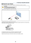 Page 5144
3. Projecting an Image (Basic Operation)
 Using the Laser Pointer
You can use the laser to draw your audiences attention to a red dot that you can place on any object.
CAUTION:
• Do not look into the laser pointer while it is on.
• Do not point the laser beam at a person.
• Do not allow children to use the laser pointer.
Press and hold the LASER button to activate the laser pointer.
U
N
L
O
C
K
M
I
R
R
O
R
L
O
C
K
LASER
To disable the laser pointer, set the function switch to “Off ”.
Decide whether...