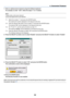 Page 6659
4. Convenient Features
7. Enter an alphanumeric keyword using the Software keyboard
For example, to enter “1234”, follow the steps 7-1 to 7-4 below.
NOTE:
• Please make a note of your keyword.
• Do not use spaces (SP) in your keyword.
7-1. Select the number “1” and press the ENTER button.
The asterisk “
” will be displayed in the Keyword entry box.
7-2. Press the SELECT 
 button once to select “2” and press the ENTER button.
The asterisk “
” will be displayed in the Keyword entry box.
7-3. For “3”...