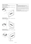 Page 22E – 15
Projector Orientation
An image can be projected from in front or behind a screen, and the
projector can be installed on the ceiling*.
Ceiling Front Projection
Use [Projector Options] →[Setup] →[Page 1] →[Orientation] to select
Ceiling Front. (See page E-36.)
Ceiling Rear Projection
Use [Projector Options] →[Setup] →[Page 1] →[Orientation] to select
Ceiling Rear. (See page E-36.)
Desktop Rear Projection
Use [Projector Options] →[Setup] →[Page 1] →[Orientation] to select
Desktop Rear. (See page...