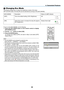 Page 3930
4. Convenient Features
 Changing Eco Mode
This feature enables you to select two brightness modes of the lamp:
OFF	and	ON	modes.	The	lamp	life	can	be	extended	by	turning	on	the	[ECO	MODE].
[ECO	MODE] Description Status of LAMP indicator
[OFF] This is the default setting (100% Brightness). Off
STATUS
LAMP
[ON]
Select this mode to increase the lamp life (approx. 
90% Brightness.) Steady Green light
ST
ATUS
LAMP
ONOFFAUTO ADJ.
COMPUTER
VIDEO S-VIDEO
VIEWER
ID SET CLEARAV-MUTE FREEZE
ENTER
EXIT
ECO...