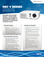 Page 1Essential Features
• Bright images can be easily viewed in most applications• High contrast images (3000:1) from the latest Texas Instruments DLP® engine featuring BrilliantColor™ technology with improved color accuracy• Intuitive remote control provides one-touch source changes and complete menu control• Integrated RJ45 connection for quick connection to the LAN 10/100 base-T capability• Remote diagnostics enable the user to monitor and make adjustments to the projector remotely
Affordable with...