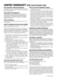 Page 5NEC SOLUTIONS’ PROJECTOR PRODUCTSNEC Solutions (America), Inc. (hereafter NEC Solutions) warrants
this product to be free from defects in material and workmanship
under the following terms.
HOW LONG IS THE WARRANTYNEC Solutions’ VT45 projectors are covered by a two (2)
year limited parts and labor warranty from the date of the first
customer purchase. The lamp when used under normal oper-
ating conditions is warranted for 1000 hours or six months,
whichever comes first.
WHO IS PROTECTEDThis warranty may...