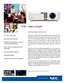 Page 1maximize interest, minimize cost...
Captivate your audience and make a lasting impression by upgrading your
presentation with NEC’s VT46 projector. The plug and project feature saves
time and VT46’s remarkable image quality makes a huge impact on youraudience. The VT46 is the best value for users on a tight budget and
provides extremely low cost of operation. In fact, the cost of running this
high performance 1200 ANSI lumens projector is less than 10 cents perhour!*
Whether you’re making a business...