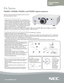 Page 1Powerful installation projectors equipped to take on the most 
demanding integration projects.
FLEXIBILITY ENABLES PERFORMANCE
° Integrated Device Technology HQV™ is a high-performance 
   video processing/scaling system designed for computer signals 
   as well as standard or high-definition video. The technology 
   produces superior video processing using pixel-based, motion- 
   adaptive de-interlacing to remove undesirable motion artifacts 
   typical of interlaced signals. This processing creates...