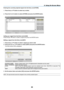 Page 10189
5. Using On-Screen Menu
Entering	the	currently	projected	signal	into	the	Entry	List	[STORE]
1. Press the  or 	button	to	select	any	number.
2.  Press the  or 	button	to	select	[STORE]	and	press	the	ENTER	button.
 
Calling	up	a	signal	from	the	Entry	List	[LOAD]
Press	the	 or 	button	to	select	a	signal	and	press	the	ENTER	button.
Editing	a	signal	from	the	Entry	List	[EDIT]
1.  Press the  or 	button	to	select	a	signal	you	wish	to	edit.
2.  Press the ,  , , or 	button	to	select	[EDIT]	and	press...