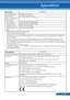 Page 74
67... English

Appendices

Power Requirement100 - 240V AC, 50/60 Hz
Input Current100 - 240V, 50-60Hz, 4.3-1.8A
Power Consumption(Typical value)
ECO Mode On310W (100-130V)/295W (200-240V)
ECO Mode Off410W (100-130V)/388W (200-240V)
Standby (Normal)12W (100-130V/200-240V)
Standby (Power-sav-ing)0.5W (100-130V/200-240V)
*4   HDMI
® (Deep Color, Lip Sync) with HDCP What is HDCP/HDCP technology? HDCP is an acronym for High-bandwidth Digital Content Protection. High b\
andwidth Digital Content Protec-tion...