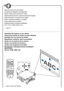 Page 4Adjust the picture size and position.
Einstellung der Bildgröße und Bildposition.
Ajuster la taille et de la position de l’image.
Regolate delle dimensioni e della posizione dell’immagine.
Ajuste del tamaño y la posición de la imagen.
Ajuste o tamanho da imagem e a posição.
Justera bildstorlek och position.
Настройте размер и \fоложение изображения.
영상 크기와 위치를 조정하십시오.
(→  page 24
( →  page 27 of the User’s Manual)
Adjusting with buttons on the cabinet
Anpassung mithilfe der Tasten auf dem Gehäuse...