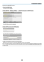 Page 11844
3. Convenient Features
To disable the SECURITY function:
1.	 Press	the	MENU	button.
 The menu will be displayed.
2.		Select	[SETUP]	→	[INSTALLATION(2)]	→	[SECURITY]	and	press	the	ENTER	button.
  The OFF/ON menu will be displayed.
3.	 Select	[OFF]	and	press	the	ENTER	button.
	 The	SECURITY	KEYWORD	screen	will	be	displayed.
4.	 Type	in	your	keyword	and	press	the	ENTER	button.
	 When	the	correct	keyword	is	entered,	the	SECURITY	function	will	be	disabled.
NOTE:	 If	you	 forget	 your	keyword,	 contact	your...