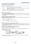 Page 126112
5. Using On-Screen Menu
Selecting the lamp to be used [LAMP SELECT]
This	feature	allows	you	to	select	which	lamp	to	be	used.	
NOTE: This option is not displayed in the Basic menu. 
DUAL
 ���������������������Select to use the two lamps at the same time to increase brightness� 
SINGLE ������������������Lights either lamp 1 or 2 whichever was used last� This option also selects Lamp 1 or Lamp 2 according to 
the time preset with Lamp Interval� 
LAMP 1 ONLY ��������Select to use the Lamp 1 of the two...