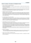 Page 238224
9. Appendix
If there is no picture, or the picture is not displayed correctly.
•	 Power	on	process	for	the	projector	and	the	PC.
	 Be	sure	to	connect	 the	projector	 and	notebook	 PC	while	 the	projector	 is	in	 standby	 mode	and	before	 turning	 on	
the	power	to	the	notebook	PC.
	 In	most	cases	 the	output	 signal	from	the	notebook	 PC	is	not	 turned	 on	unless	 connected	 to	the	 projector	 before	
being	powered	up.
NOTE:	You	can	check	 the	horizontal	 frequency	of	the	 current	 signal	in	the...