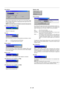 Page 41E – 34
Color Matrix
First, select an appropriate color matrix for your input signal, either
HDTV or SDTV. Then select an appropriate matrix type from B-Y/R-
Y, Cb/Cr, Pb/Pr or IVX.
NOTE: The Color Matrix feature is available for component video signal only.
Y/C Delay (not available for RGB)
Adjusts Y/C delay level.
Telecine
Use 3:2 pull down correction to eliminate jitter and artifacts in video.
Auto ............. For film source such as a DVD player
Off ................ For signals other than film...