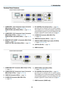 Page 156
1. Introduction
Terminal Panel Features
1.	 COMPUTER	OUT	Connector	(Mini	D-Sub	15	Pin)	
( →
 page 1

3)
2.	 C O M P U T E R
	I N

/
	C o
 m p o n e n t
	I n
 p u t
	C o
 n n e c t o r
	
(Mini	D-Sub	15	Pin)	(→
 page 

12, 13, 14)
3.	 VIDEO
	IN	Connector	(RCA)	( →
 page 

15)
4.	 S-VIDEO
	IN	Connector	(Mini	DIN	4	Pin)
 ( →
 page 15

)
1.	 COMPUTER
	1	IN

/
	Co
 mponent
	In
 put
	Co
 nnector
	
(Mini	D-Sub	15	Pin)	(
→
 page 
 12, 13, 14)
 AUDIO	IN	Mini	Jack	(Stereo	Mini)	(
→
 page  1
 2, 
13, 
14)
2....