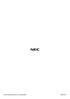 Page 109
© NEC Display Solutions, Ltd. 2008-20097N951301 