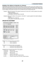 Page 5537
3. Convenient Features
Handling of the Address for Operation via a Browser
Regarding	the	actual	 address	 that	is	entered	 for	the	 address	 or	entered	 to	the	 URL	 column	 when	operation	 of	the	 pro-
jector	 is	via	 a	browser,	 the	host	 name	 can	be	used	 as	it	is	 when	 the	host	 name	 corresponding	 to	the	 IP	address	 of	the	
projector	 has	been	 registered	 to	the	 domain	 name	server	 by	a	network	 administrator,	 or	the	 host	 name	 corresponding	
to	the	IP	address	of	the	projector	has	been...