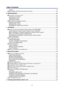 Page 12
Table of Contents 
x 
Version........................................................................\
....................................................... ...........99 
v RESET MENU DESCRIPTIONS AND FUNCTIONS........................................................................\
..101 
6. MAINTENANCE........................................................................\
....................................................102 
n CLEANING THE...