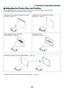 Page 3930
3. Projecting an Image (Basic Operation)
 Adjusting the Picture Size and Position
Use	the	adjustable	tilt	foot,	the	zoom	function	or	the	focus	ring	to	adjust	the	picture	size	and	position.
In this chapter drawings and cables are omitted for clarity.
Adjusting	the	throw	angle	(the	height	of	an	image)
[Tilt	foot]	(→ page 31)
Adjusting the left and right tilt of an image
[Rear	foot]	(→ page 31)
Finely	adjusting	the	size	of	an	image
[Zoom	function]	(→ page 32)
Adjusting the focus
[Focus	ring]	(→ page...