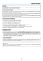 Page 6
v
Important Information
CAUTION
• Do not use the tilt-foot for purposes other than originally intended. Misuses such as gripping the tilt-foot or hang
-
ing on the wall can cause damage to the projector.
•  Do not send the projector in the soft case by parcel delivery service or cargo shipment. The projector inside the 
soft case could be damaged.
•  Select  [HIGH]  in  Fan  mode  if  you  continue  to  use  the  projector  for  consecutive  days.  (From  the  menu,  select 
[SETUP] - [OPTIONS(1)]...