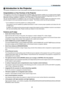 Page 11

1. Introduction
 Introduction to the Projector
This section introduces you to your new projector and describes the features and controls.
Congratulations on Your Purchase of the Projector
This projector is one of the very best projectors available today. The projector enables you to project precise images 
up to 300 inches (110 inches on NP600S; 104 inches on NP500WS) across (measured diagonally) from your PC or 
Macintosh computer (desktop or notebook), VCR, DVD player, or document camera.
You...