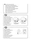 Page 2
Turn on the projector.
Schalten Sie den Projektor ein.
Allumer le projecteur.
Accensione del proiettore.
Encienda el proyector.
Ligue o projector.
Slå på strömmen till projektorn.
Включите питание  проектора .
프로젝터를 켜십시오 .
ENTEREXIT
MENU
UP
MAGNIFY PAGE OFF
POWER ON
PIC-MUTE
DOWN
SELECT MENU
EXITE
N TER
STATUS LAMP
AUTO ADJ.
SOURCE
Remove the lens cap.
Nehmen Sie die Linsenkappe ab.
Retirer le cache-objectif.
Rimuovete il copriobiettivo.
Quite la tapa de la lente.
Retire a tampa da lente.
Ta bort...