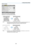 Page 69[IMAGE OPTIONS]
Adjusting	Clock	and	Phase	[CLOCK/PHASE]
This	allows	you	to	manually	adjust	CLOCK	and	PHASE.
CLOCK �������������������Use this item to fine tune the computer image or to remove any vertica\
l banding that might appear � This 
function adjusts the clock frequencies that eliminate the horizontal ban\
ding in the image� 
This adjustment may be necessary when you connect your computer for the first time�
PHASE �������������������Use this item to adjust the clock phase or to reduce video noise,...