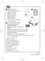 Page 6Unplug the power cable.
Trennen Sie das Netzkabel ab.
Déconnectez le câble d’alimentation.
Scollegate il cavo di alimentazione.
Desenchufe el cable de alimentación.
Desligue o cabo da alimentação.
Dra ut nätkabeln.
Отсоедините силово\b кабель.
전원케이블을 빼십시오.
(→  page 38 of the User’s Manual)
2
1MENU
E
XI TEN TER
ST ATUS
LAMP
AUTO ADJ .
SOURCE
7N8P9721
Printed in China
©NEC Display Solutions, Ltd. 2009 Ver. 1 08/09 (T)
Turn off the projector.
Schalten Sie den Projektor aus.
Eteignez le projecteur.
Spegnete...