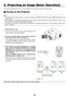 Page 37
3
OFF
VIDEOS-VIDEOVIEWER
NETWORK
COMPUTER
COMPONENT
ON
SELECT
POWERPOWER
MENU
ENTEREXIT
3
12
USBLAMPSTATUSPOWERON/STAND.BySOURCEAUTO.ADJUST3D.REFORM
3. Projecting an Image (Basic Operation)
This section describes how to turn on the projector and to project a picture onto the screen.
 Turning on the Projector
NOTE:
• The projector has two power switches: a main power switch and a POWER (ON/STAND BY) button (POWER ON and OFF on the 
remote control).
•  When plugging in or unplugging the supplied...