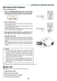 Page 48
34
OFF
VIDEOS-VIDEOVIEWER
NETWORK
COMPUTER
COMPONENT
ON
SELECT
POWERPOWER
MENU
ENTEREXIT
3
12
 Turning off the Projector
To turn off the projector:
3. Projecting an Image (Basic Operation)
1. Press  the  POWER  (ON/STAND  BY)  button  on  the  projector 
cabinet  or  the  POWER  OFF  button  on  the  remote  control. 
The [ POWER OFF / ARE  YOU SURE?] message will appear.
 
2. Press the ENTER button
After the projector turns off, the cooling fans keep operating for 
a while (Cooling-off time).
The...