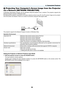 Page 70
5
M Projecting Your Computer’s Screen Image from the Projector  
via a Network [NETWORK PROJECTOR]
A Windows Vista-based  computer  can  be  operated  using  the  projector  over  a  network. The  projector  supports  the 
Network Projector function of Windows Vista. 
By selecting the projector connected to the same network as that of your PC, the PC screen image can be project-
ed to the screen via network. There is no need of connection using the VGA signal cable.
LAMPSTATUSPOWERON/STAND...