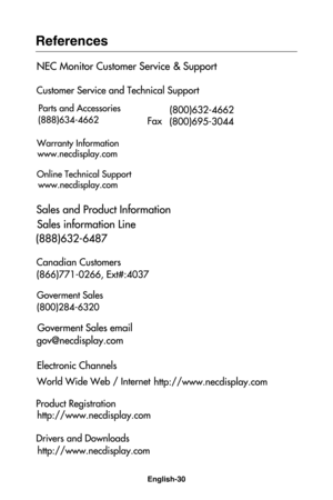 Page 33English-30
References  