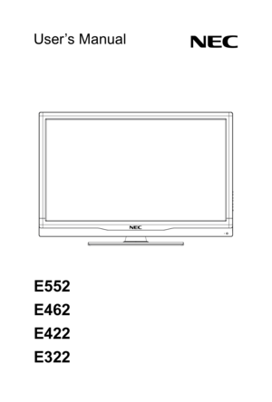 Page 1User’s Manual
E552
E462
E422
E322 