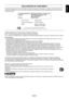 Page 3
English-1
English
DECLARATION OF CONFORMITY
This device complies with Part 15 of FCC Rules. Operation is subject to \
the following two conditions. (1) This device may not 
cause harmful interference, and (2) this device must accept any interf\
erence received, including interference that may cause 
undesired operation.U.S. Responsible Party:  NEC Display Solutions of America, Inc.
Address:    500 Park Boulevard, Suite 1100
    Itasca, Illinois 60143
Tel. No.:   (630) 467-3000
Type of Product:  Display...